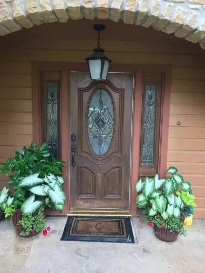 Traditional Custom Front Door Design in Little Elm, TX